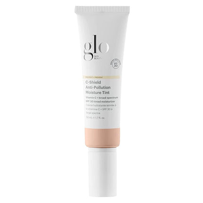 Glo Skin Beauty C-Shield Anti-Pollution Moisture Tint SPF 30, 5W-Medium – Tinted Moisturizer with SPF, Lightweight Tinted Sunscreen for Face, Vitamin C & Squalane, Dewy Sheer Coverage, All Skin Types