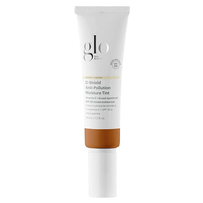 Glo Skin Beauty C-Shield Anti-Pollution Moisture Tint SPF 30, 5W-Medium – Tinted Moisturizer with SPF, Lightweight Tinted Sunscreen for Face, Vitamin C & Squalane, Dewy Sheer Coverage, All Skin Types