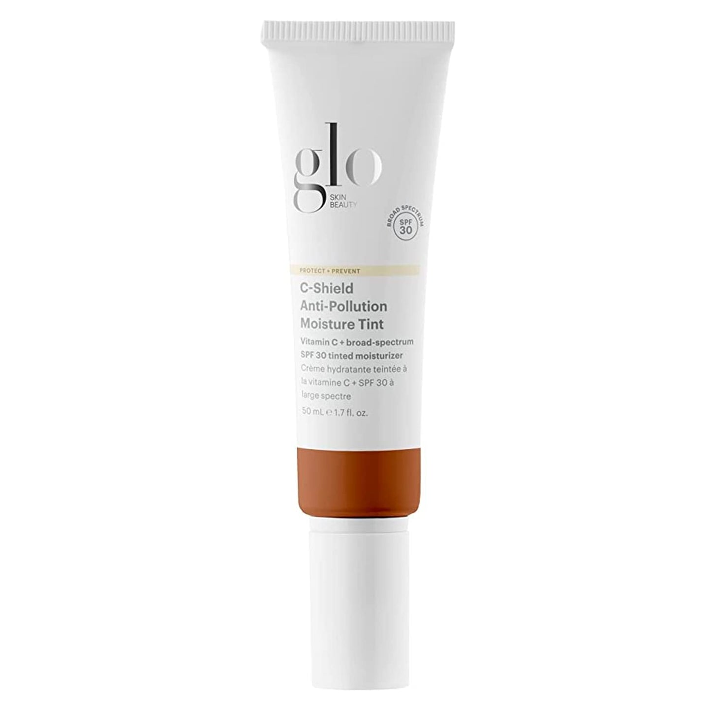 Glo Skin Beauty C-Shield Anti-Pollution Moisture Tint SPF 30, 5W-Medium – Tinted Moisturizer with SPF, Lightweight Tinted Sunscreen for Face, Vitamin C & Squalane, Dewy Sheer Coverage, All Skin Types