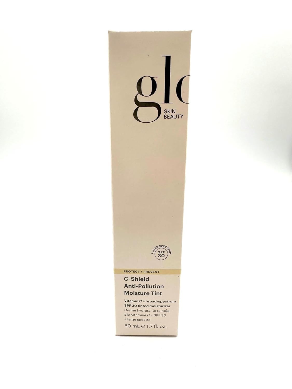 Glo Skin Beauty C-Shield Anti-Pollution Moisture Tint SPF 30, 5W-Medium – Tinted Moisturizer with SPF, Lightweight Tinted Sunscreen for Face, Vitamin C & Squalane, Dewy Sheer Coverage, All Skin Types