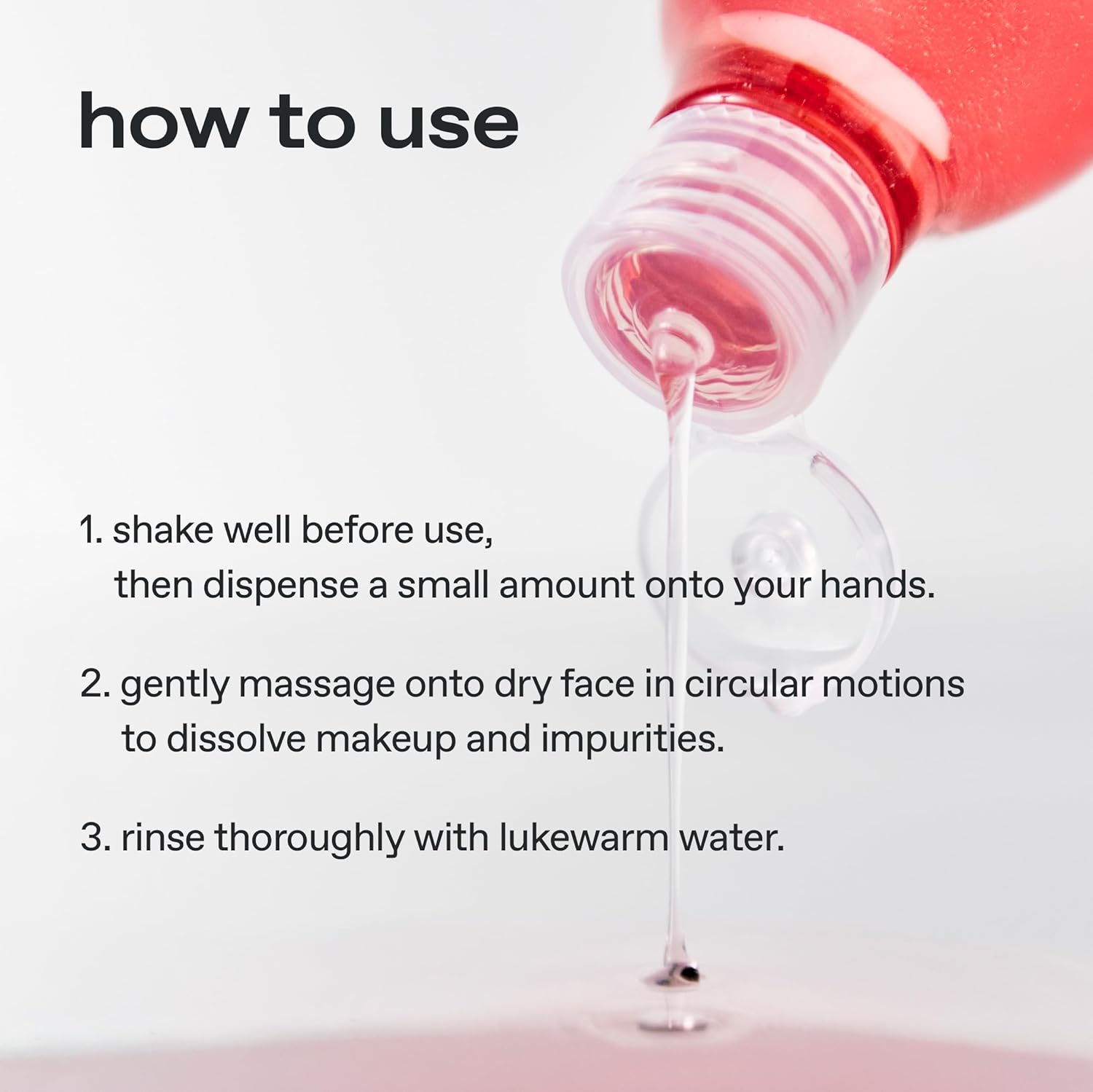 glow guava facial cleanser | oil‑gel hybrid all‑in‑one cleanser | hypoallergenic | deep cleanse with guava extract & botanical oils | lightweight micellar texture for smooth skin | 6.4 fl oz